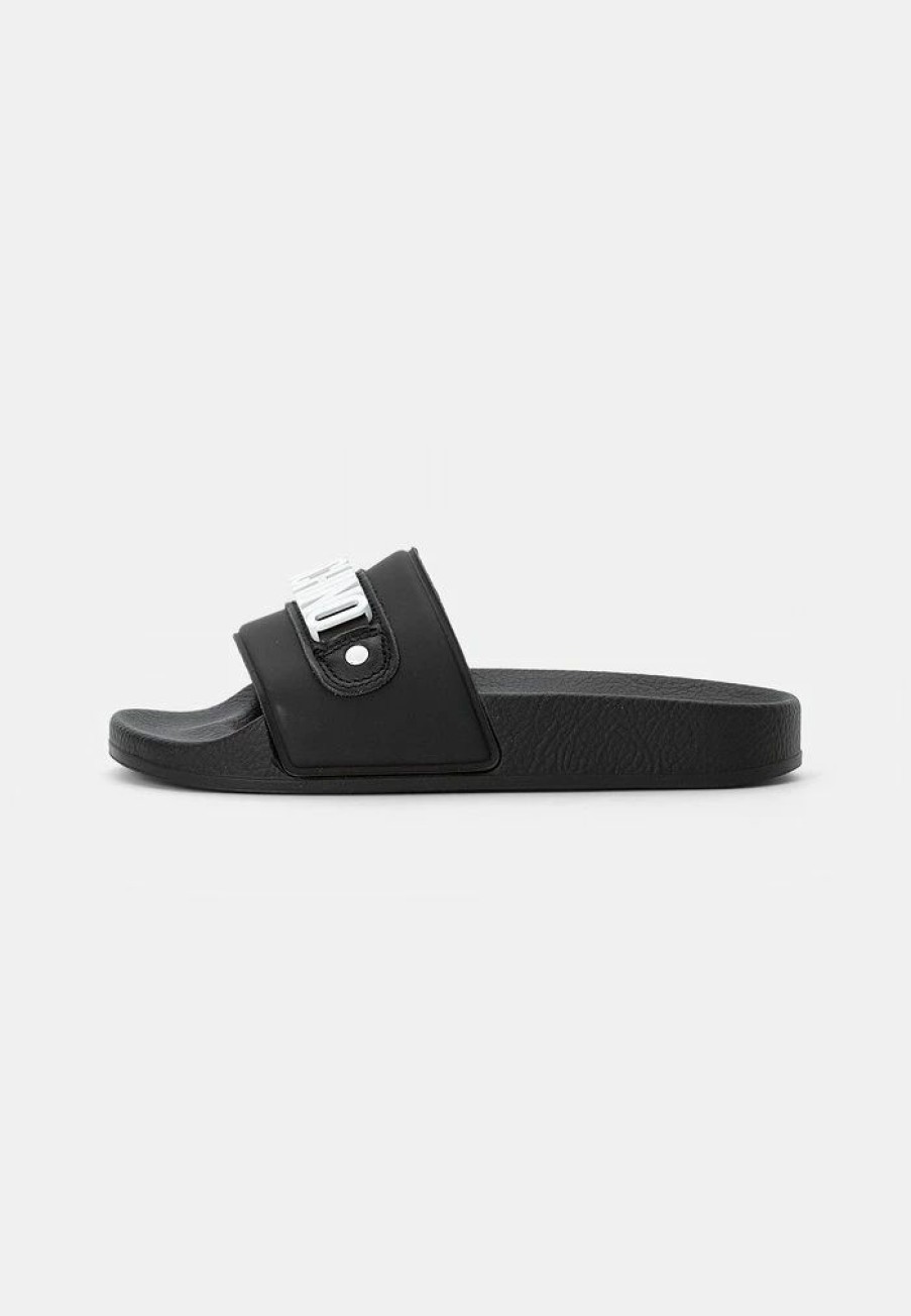 * | Moschino Mules Black/White Lettering