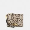 * | Moschino Logo Unisex Clutch Beige